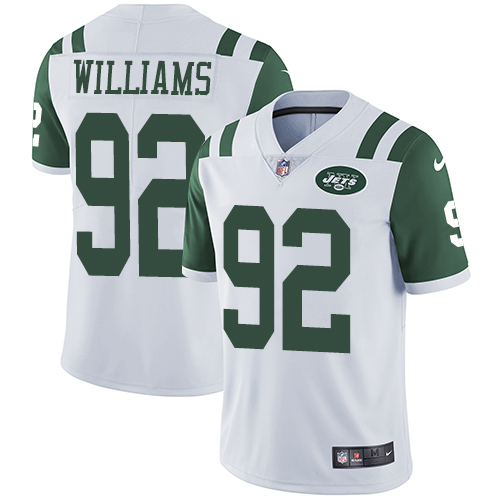 Nike Jets #92 Leonard Williams White Men's Stitched NFL Vapor Untouchable Limited Jersey